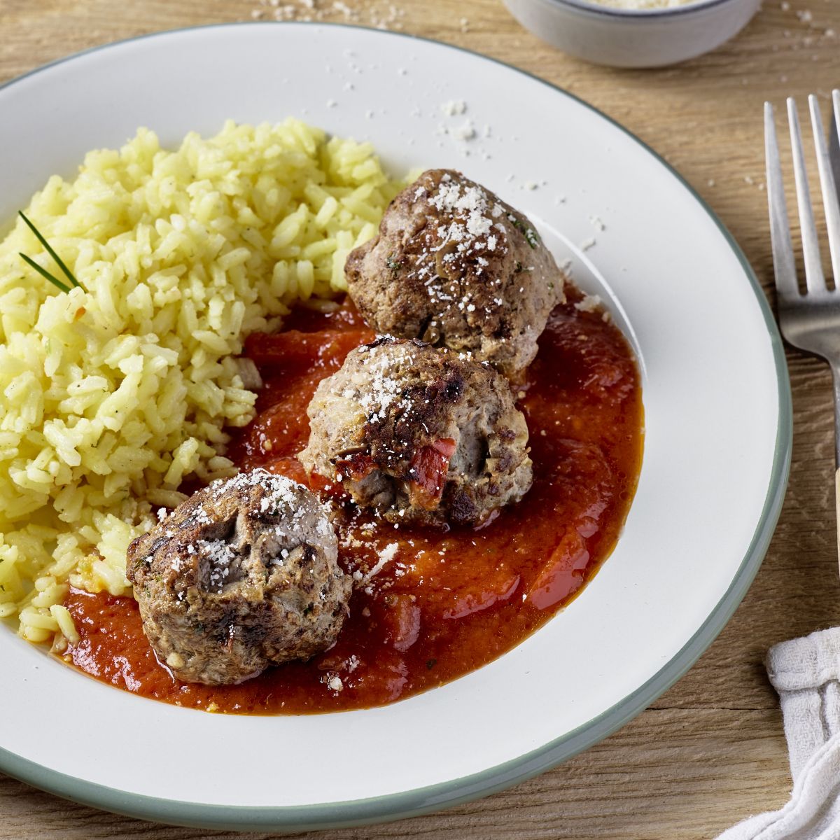 Boulettes Poivrons Riz safrane¦ü Colors Kitchen 230520240246 SQ