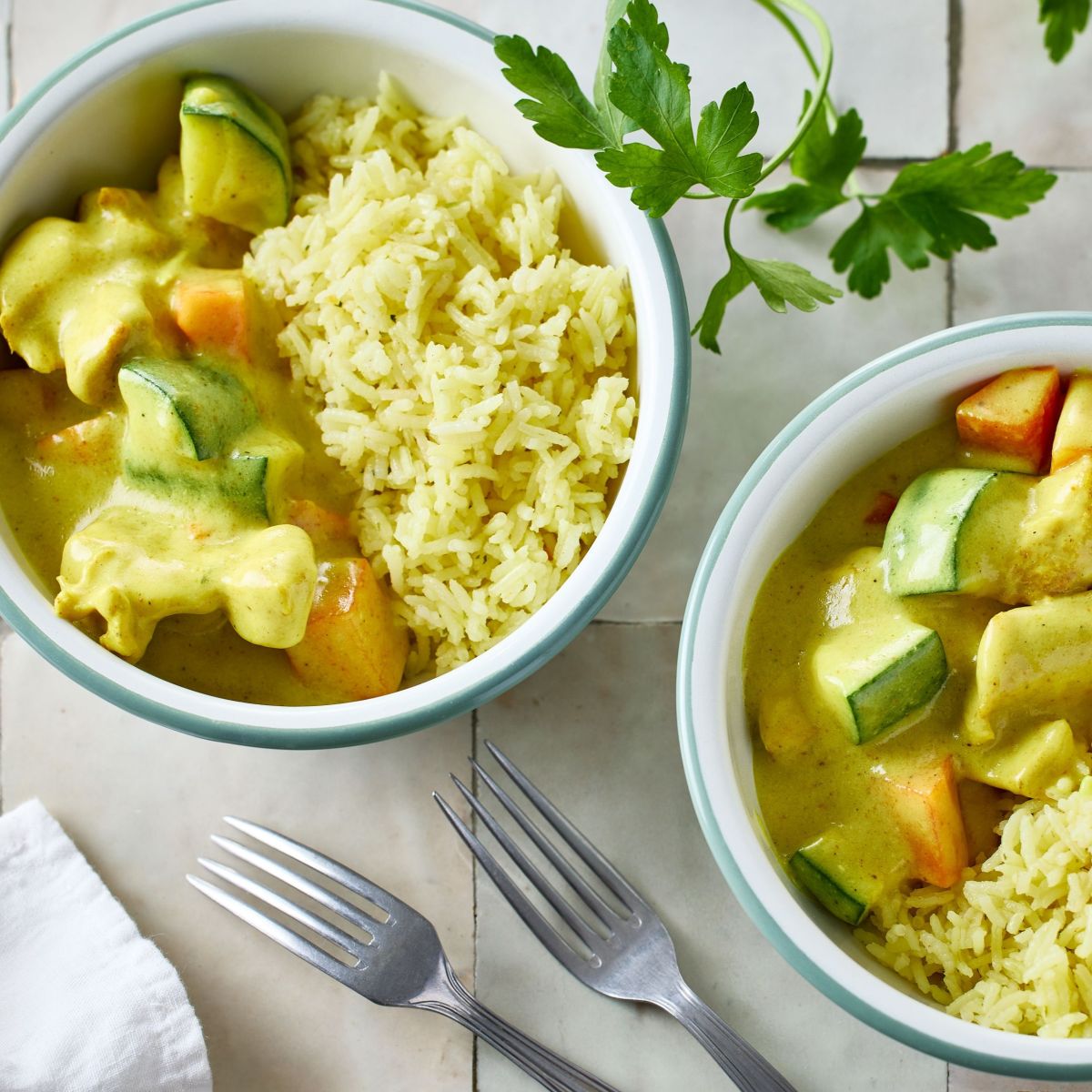 Poulet au curry et lait de coco SQ