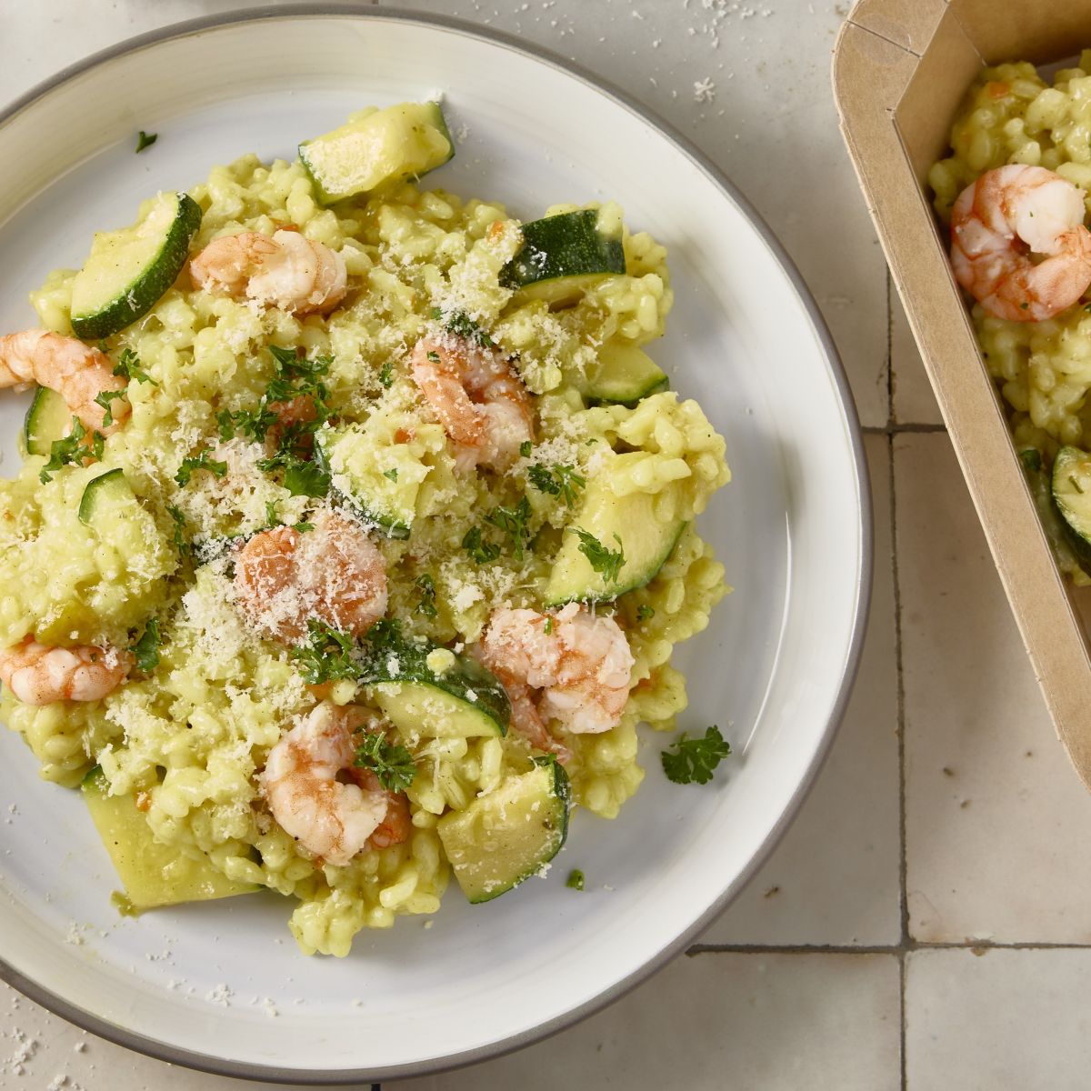 Risotto aux scampis et courgettes SQ