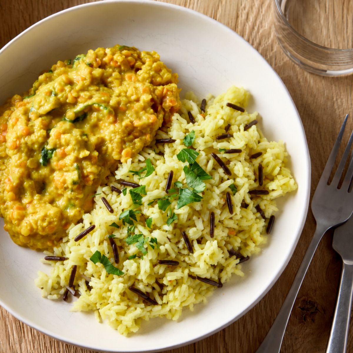 Dahl indien et riz sauvage SQ